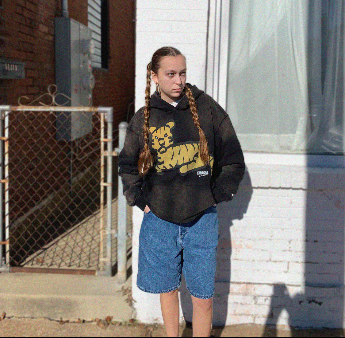 TIGER SUN FADED HOODIE