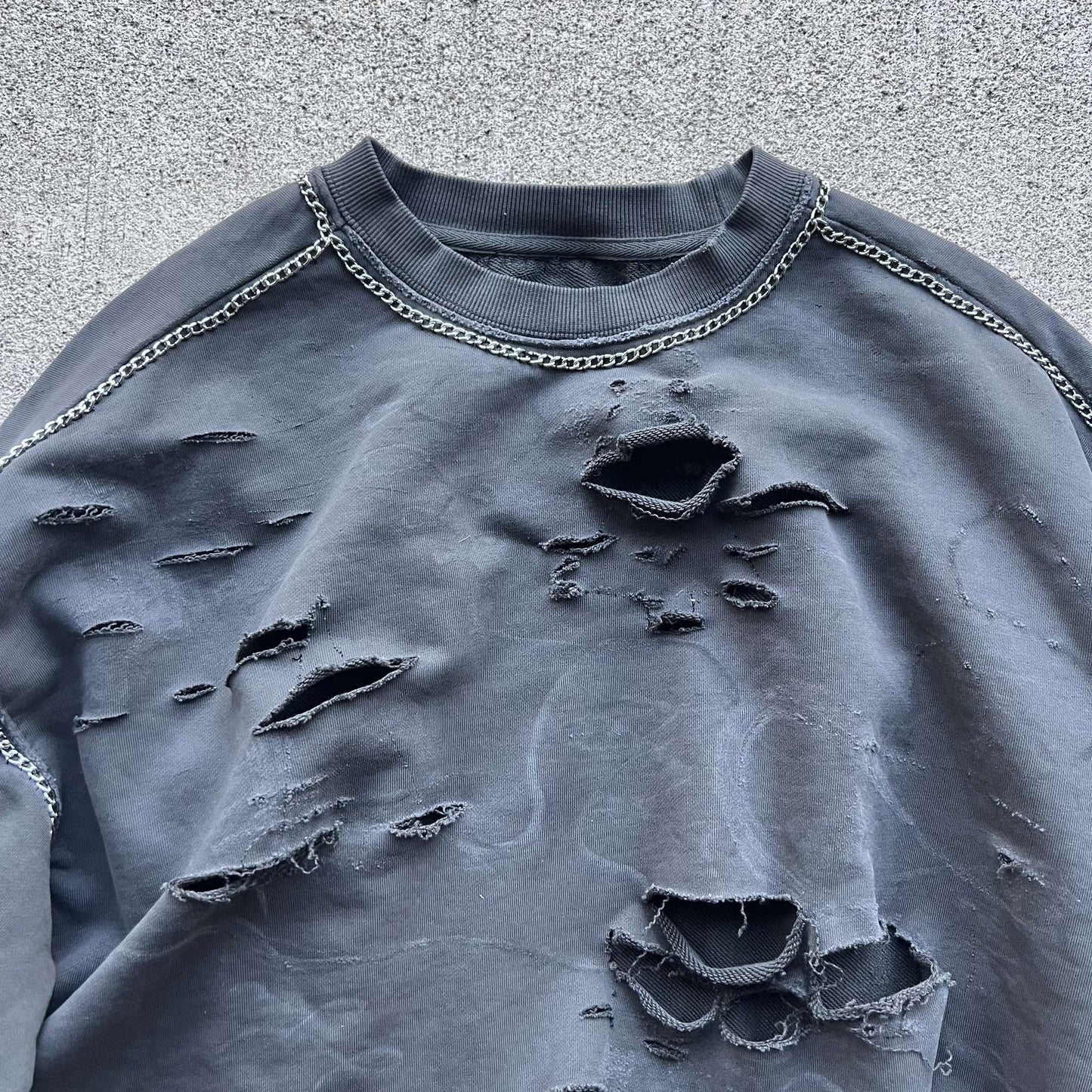 Distressed Crewneck