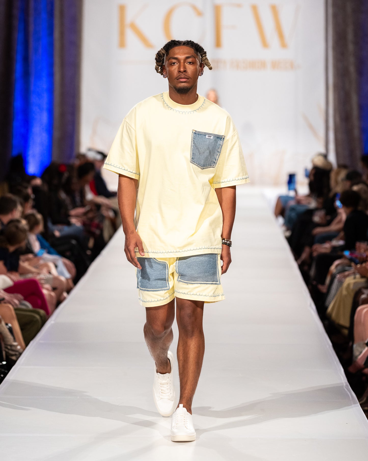 Denim Embellished T-Shirt set