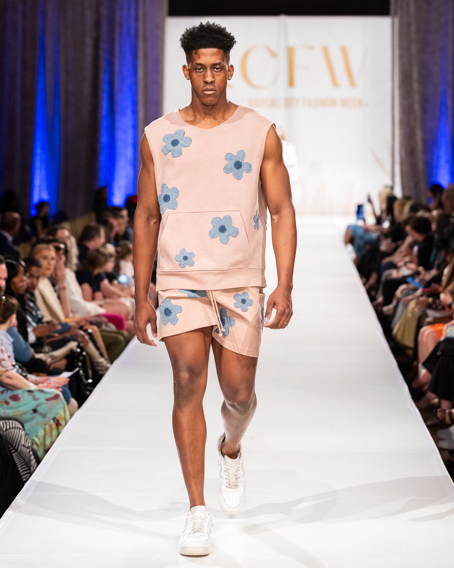 Denim Garden Tank Top Set