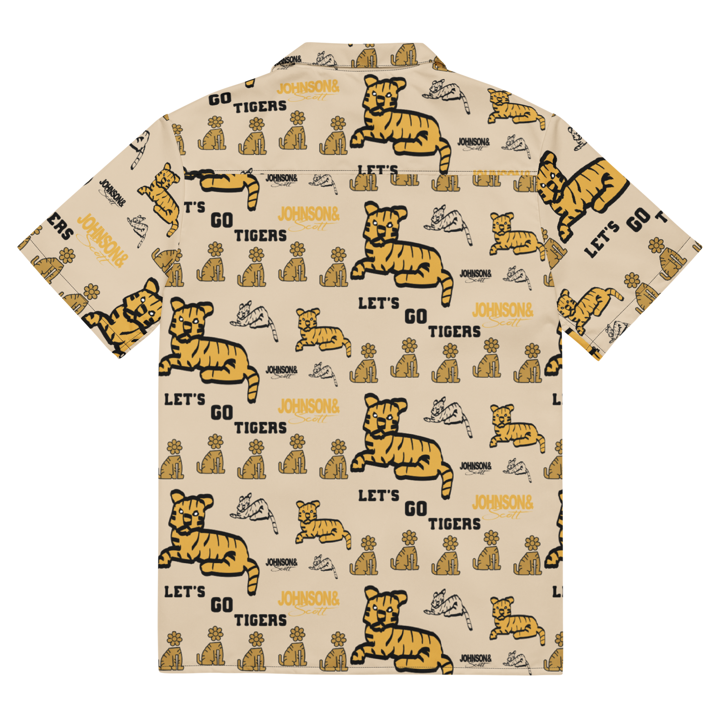 TIGER COLLAGE BUTTON DOWN