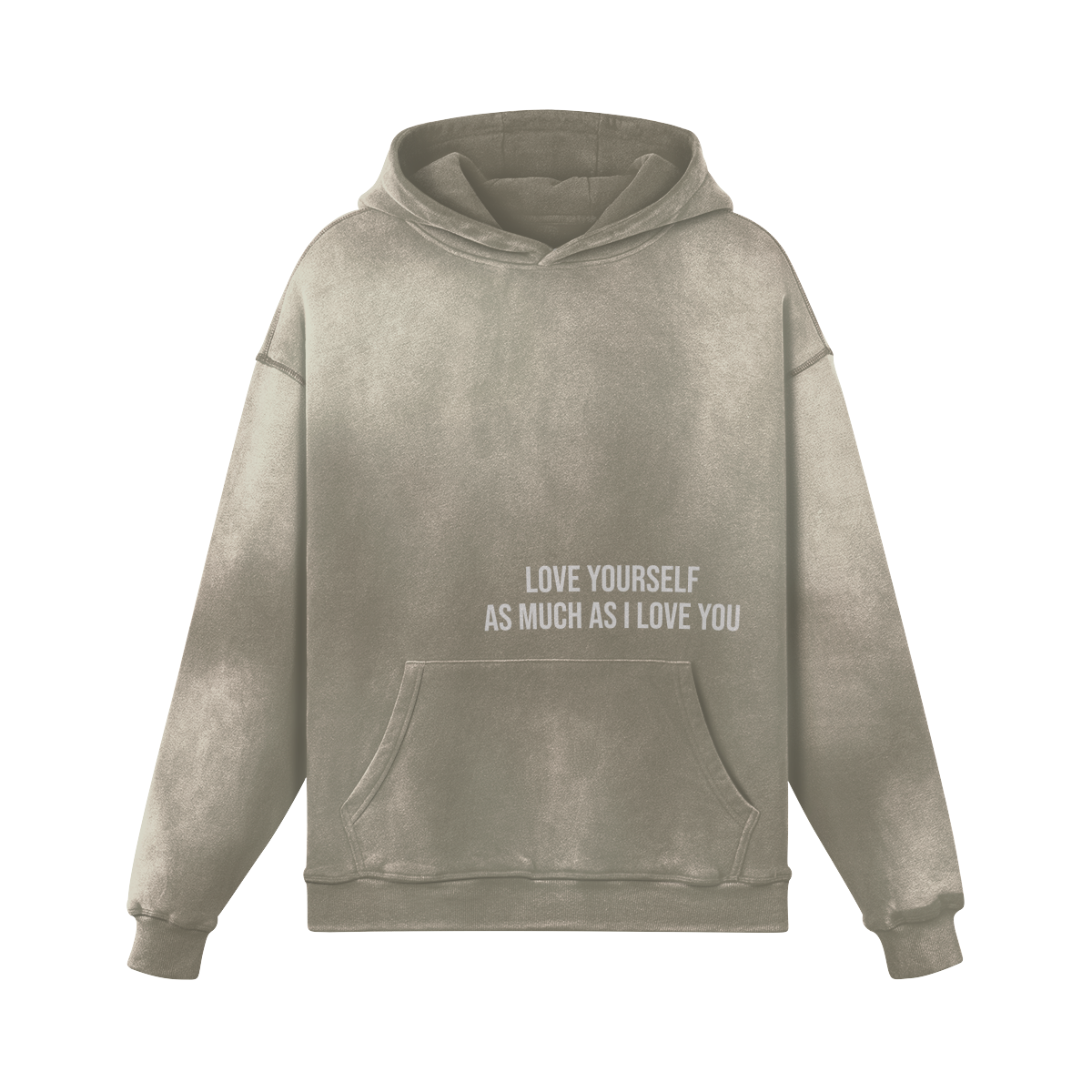 LOVE YOURSELF SUN FADED HOODIE - Main Image