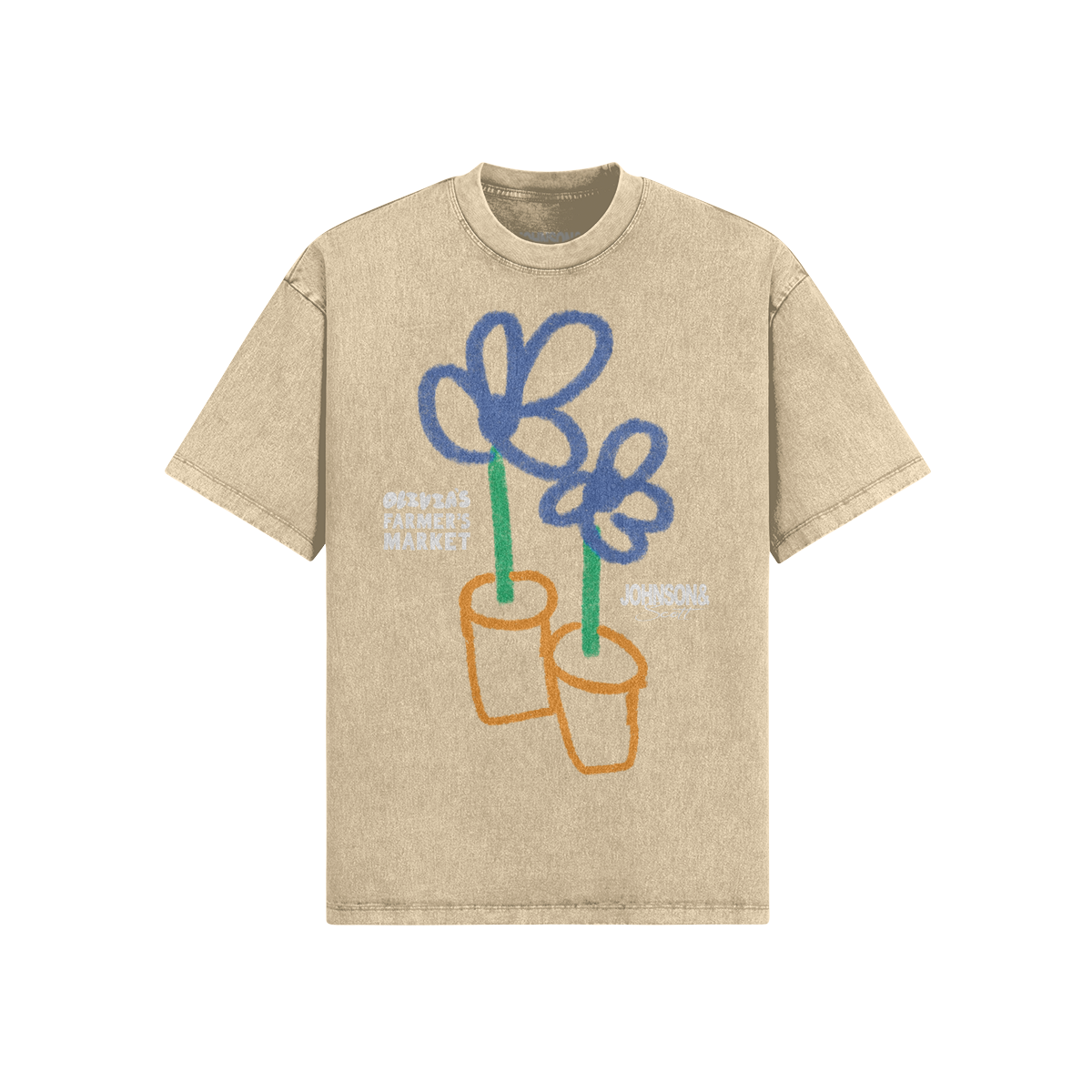 OLIVIA'S FARMERS MARKET FLOWER T-SHIRT