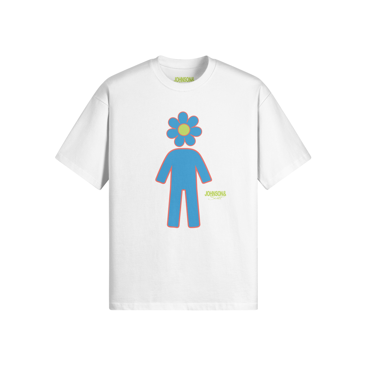 BLUE FLOWERHEAD T-SHIRT