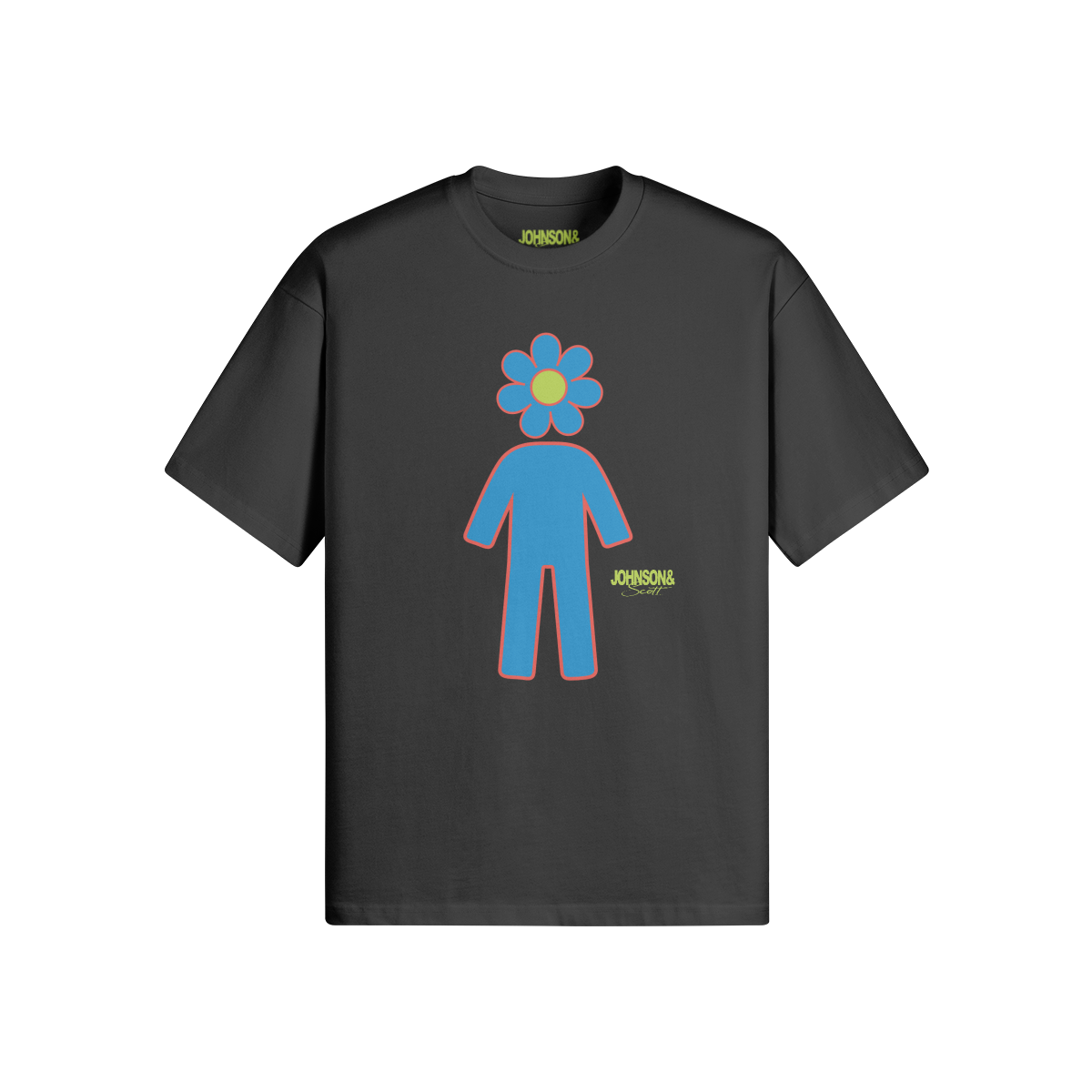 BLUE FLOWERHEAD T-SHIRT