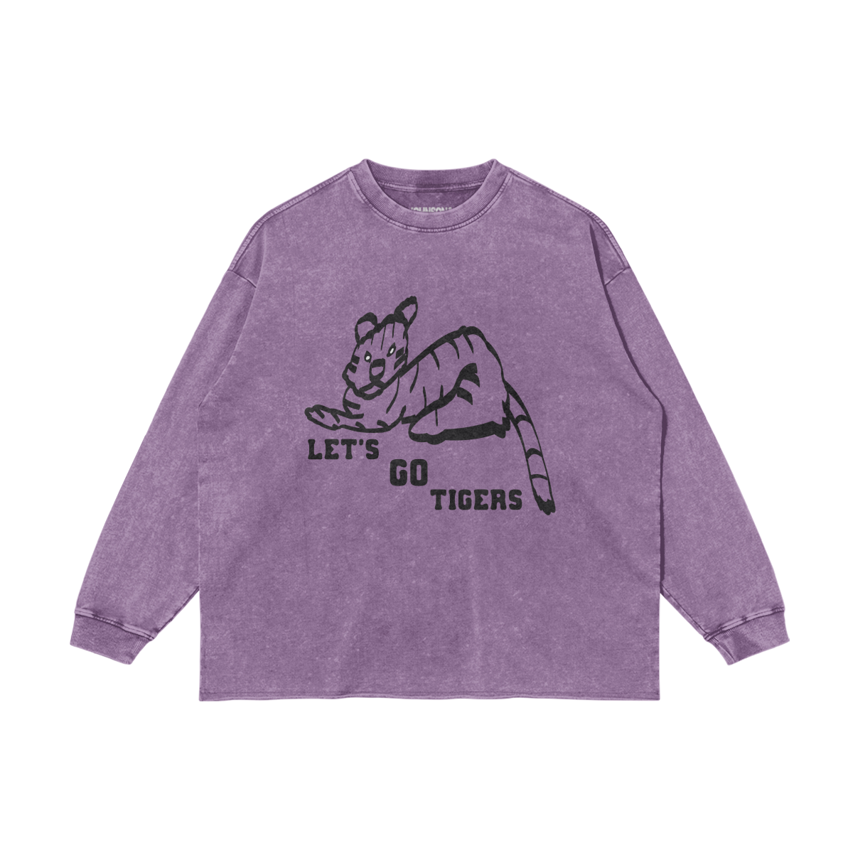 LET'S GO TIGERS FADED LONG SLEEVE