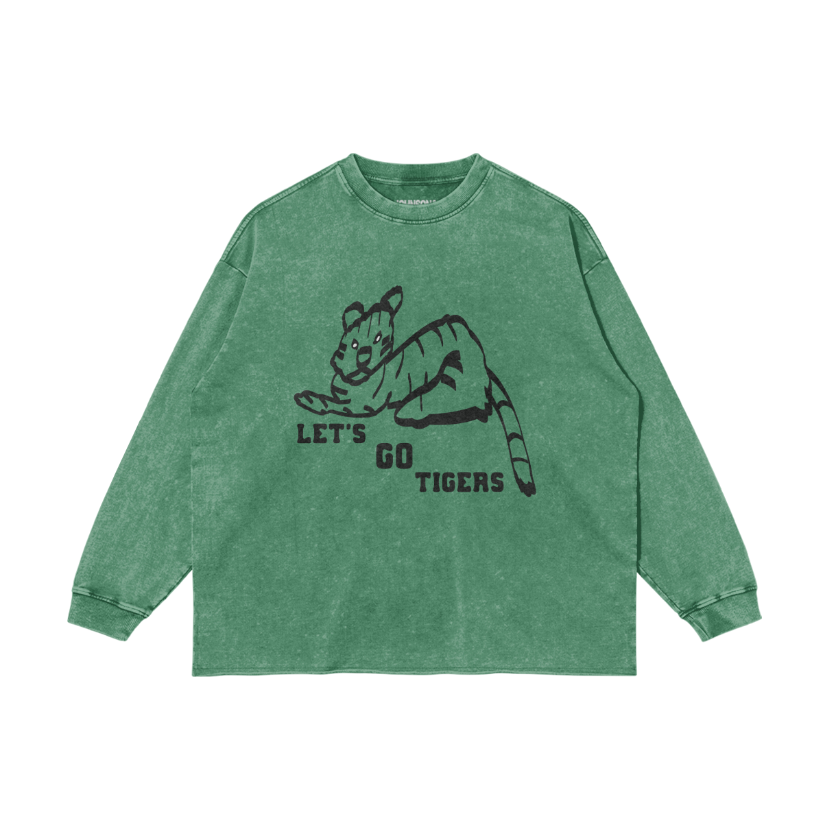 LET'S GO TIGERS FADED LONG SLEEVE