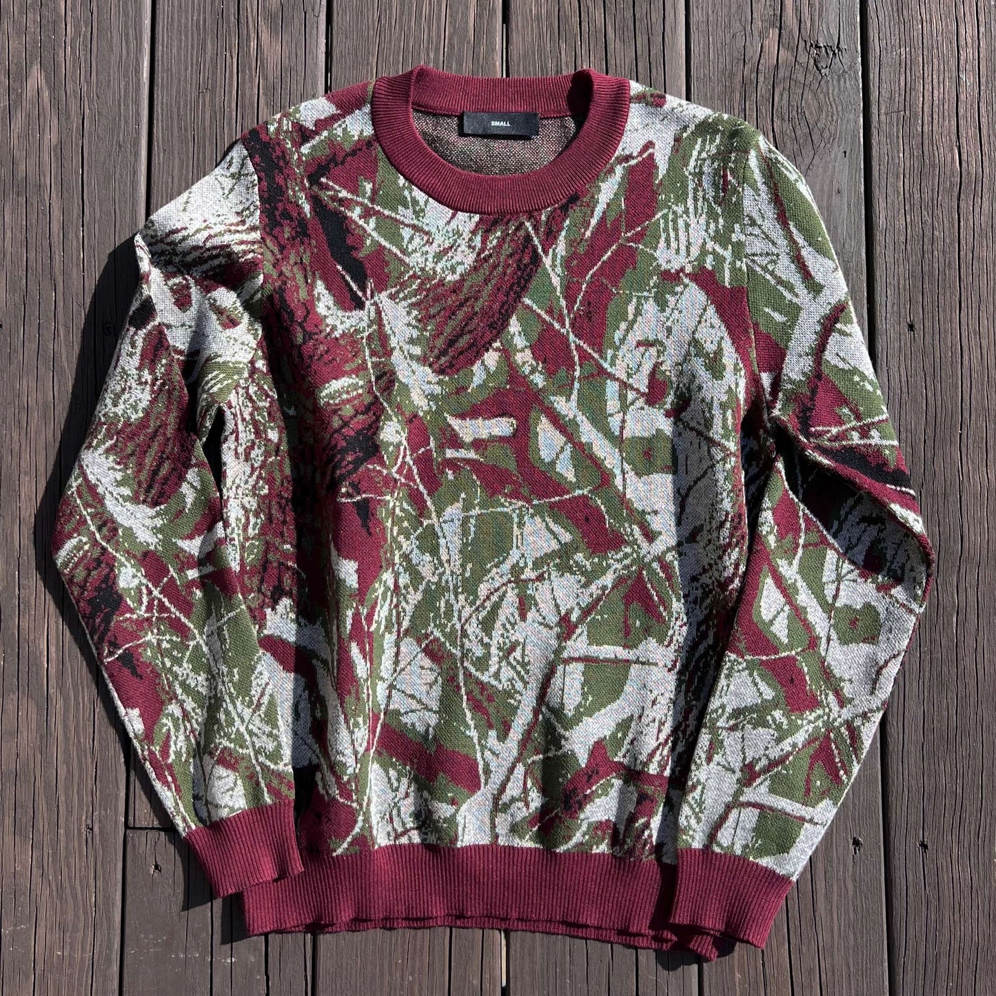 CAMO KNIT SWEATER