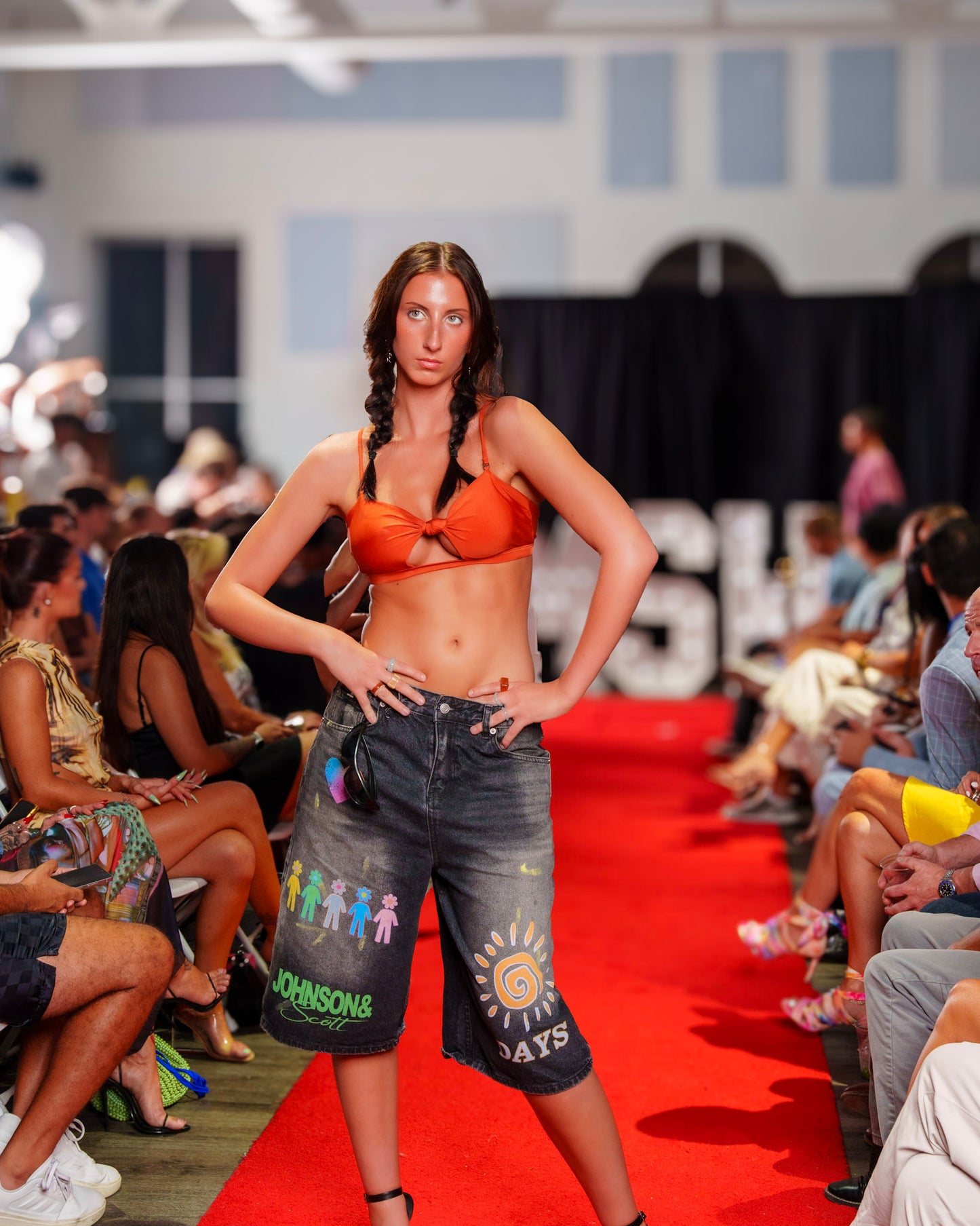 Multiprint Baggy Jorts by JOHNSONANDSCOTT