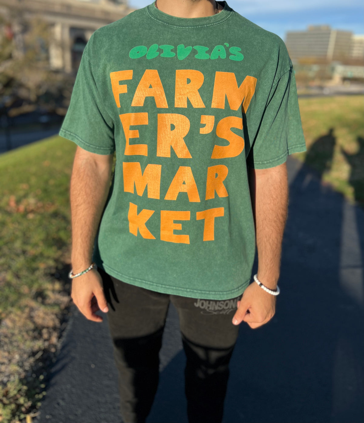 Olivia's Farmer's Market Carrot T-shirt by JOHNSONANDSCOTT.
