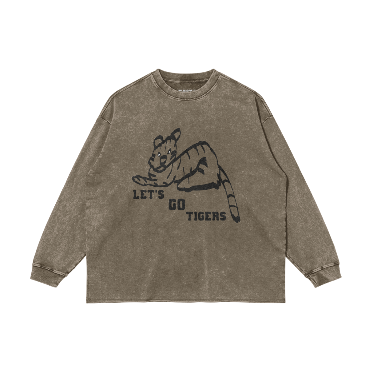 LET'S GO TIGERS FADED LONG SLEEVE