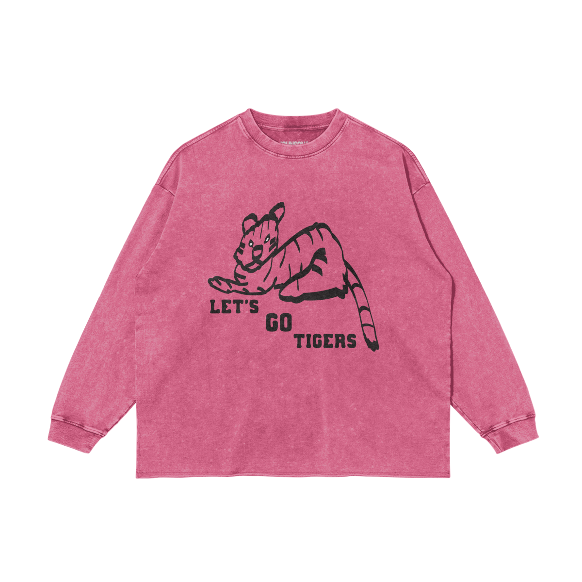 LET'S GO TIGERS FADED LONG SLEEVE